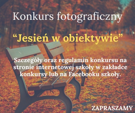 ZAKOŃCZENIE KONKURSU ''JESIEŃ W OBIEKTYWIE''